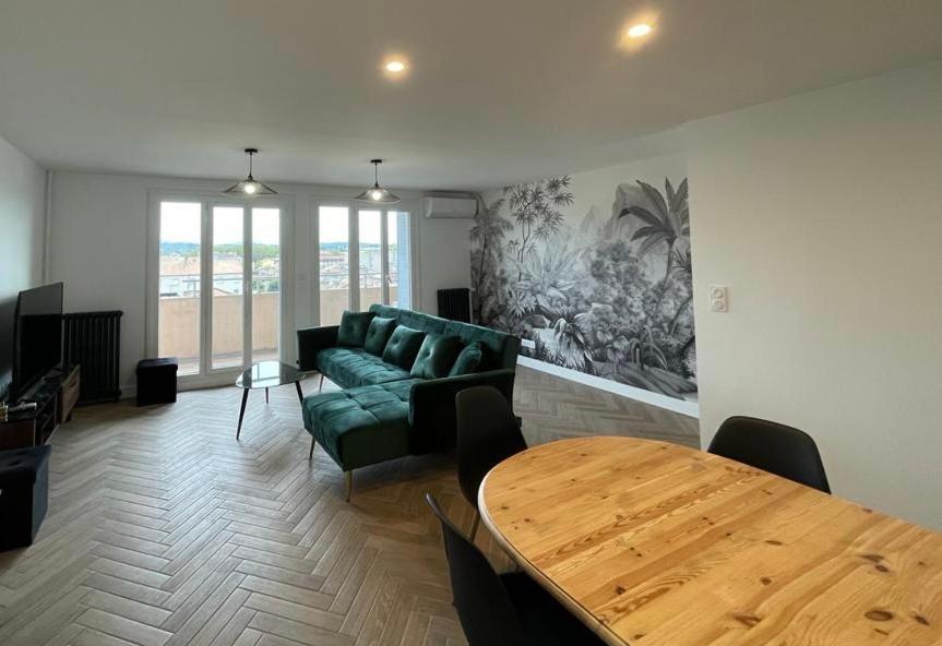 Appartement cosy avec vue imprenable sur la cité Carcasona Exterior foto